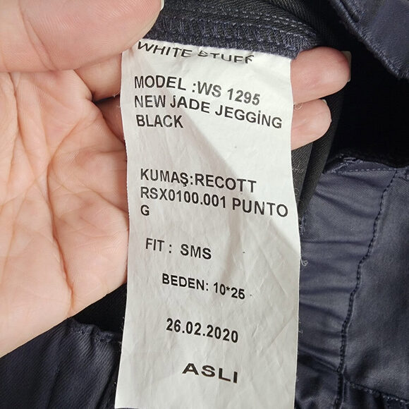 White Stuff Black Jade Leggings Size 10 - Picture 8 of 9